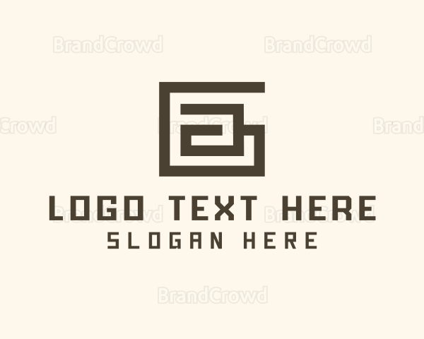 Letter G Maze Logo