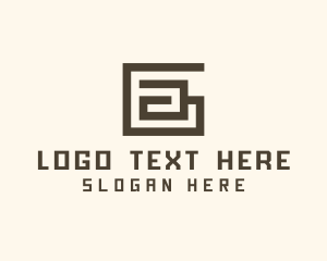 Contractor - Letter G Maze logo design