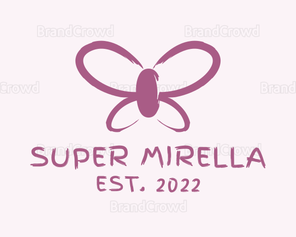 Butterfly Cosmetics Paint Logo