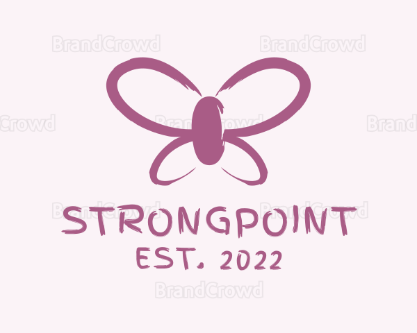 Butterfly Cosmetics Paint Logo
