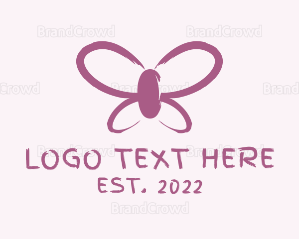 Butterfly Cosmetics Paint Logo