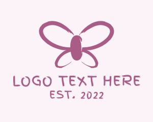 Butterfly Cosmetics Paint  logo design