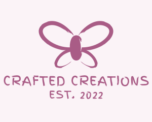 Butterfly Cosmetics Paint  logo design