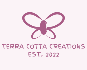 Butterfly Cosmetics Paint  logo design