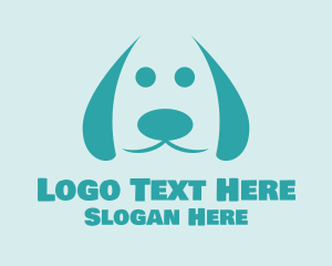 Dog Walking - Cute Dog Veterinary logo design
