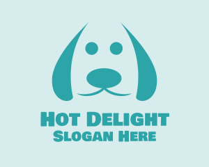 Cute Dog Veterinary logo design