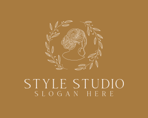 Floral Hairdresser Boutique logo design