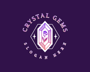 Crystal Flower Boutique logo design