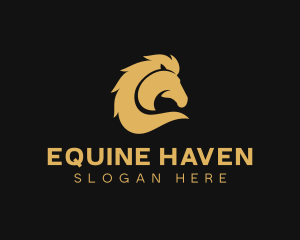 Equestrian Stable Horse logo design