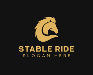 Equestrian Stable Horse logo design