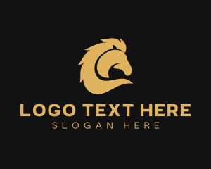 Thoroughbred - Equestrian Stable Horse logo design