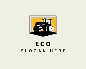 Heavy Equipment - Construction Road Roller logo design