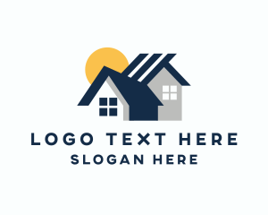 Roofing - House Building Roof logo design