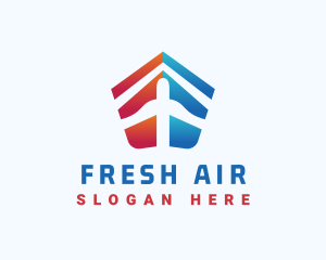 Air Travel Plane Transport logo design