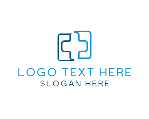 Oncology - Medical Hospital Doctor Cross logo design