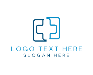 Medical Hospital Doctor Cross logo design