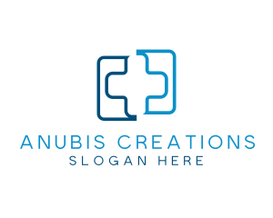 Medical Hospital Doctor Cross logo design