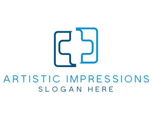 Medical Hospital Doctor Cross logo design