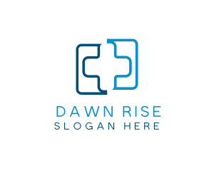 Medical Hospital Doctor Cross logo design