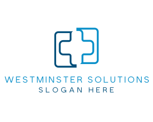 Medical Hospital Doctor Cross logo design