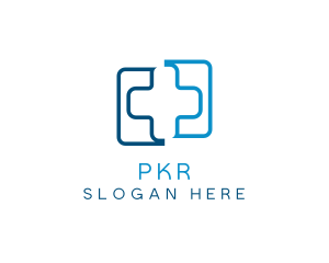 Medical Hospital Doctor Cross logo design