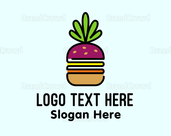 Beet Burger Vegan Restaurant Logo