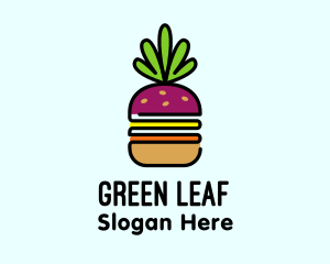 Vegan - Beet Burger Vegan Restaurant logo design