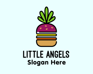 Vegan Restaurant - Beet Burger Vegan Restaurant logo design