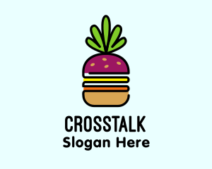 Healthy - Beet Burger Vegan Restaurant logo design