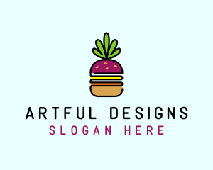 Beet Burger Vegan Restaurant  logo design