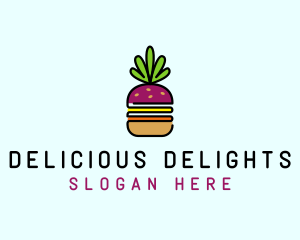 Beet Burger Vegan Restaurant  logo design