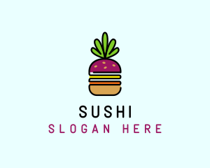 Beet Burger Vegan Restaurant  logo design