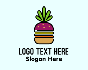 Vegan - Beet Burger Vegan Restaurant logo design