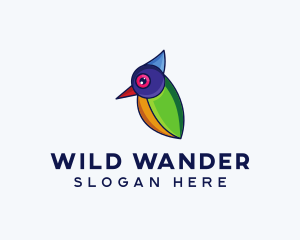 Colorful Wild Bird logo design