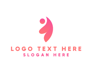 Human - Organic Floral Human logo design