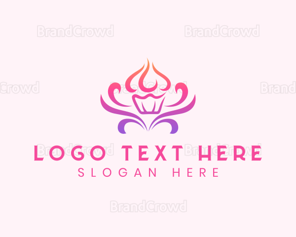 Elegant Cupcake Pastry Logo