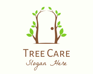 Botanical Tree Door  logo design