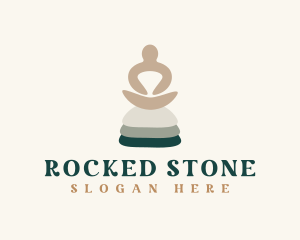 Wellness Yoga Rocks logo design