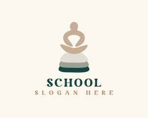 Yogi - Wellness Yoga Rocks logo design