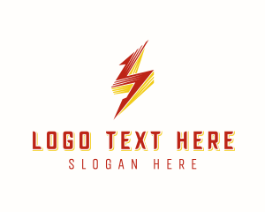 Lightning Bolt Power logo design