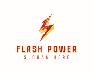 Lightning Bolt Power logo design