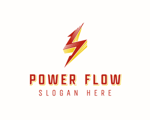 Lightning Bolt Power logo design