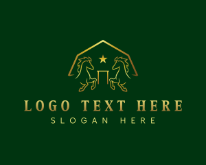 Stable - Equestrian Horse Ranch logo design