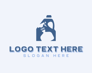 Cleaner - Cleaning Tools Disinfection logo design