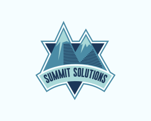 Mountain Summit Peak logo design