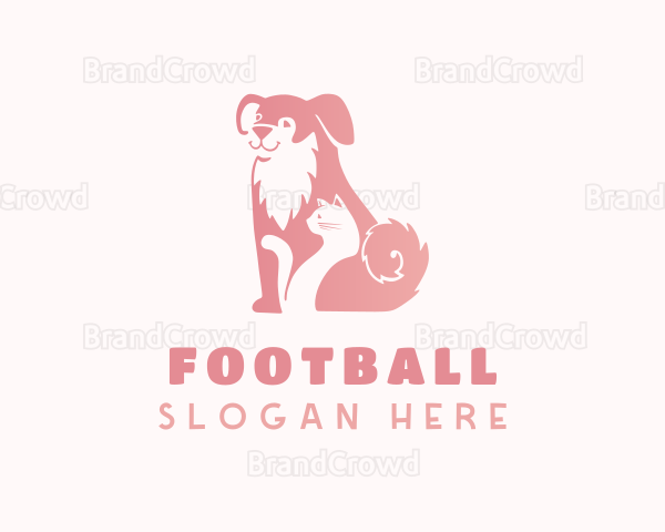 Pink Cat & Dog Vet Logo
