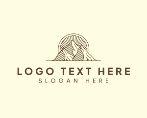 Vacation - Outdoor Mountain Hiking logo design