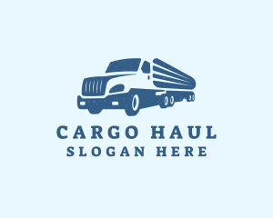 Cargo Shipping Truck logo design