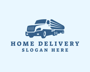 Cargo Shipping Truck logo design