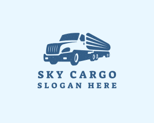 Cargo Shipping Truck logo design